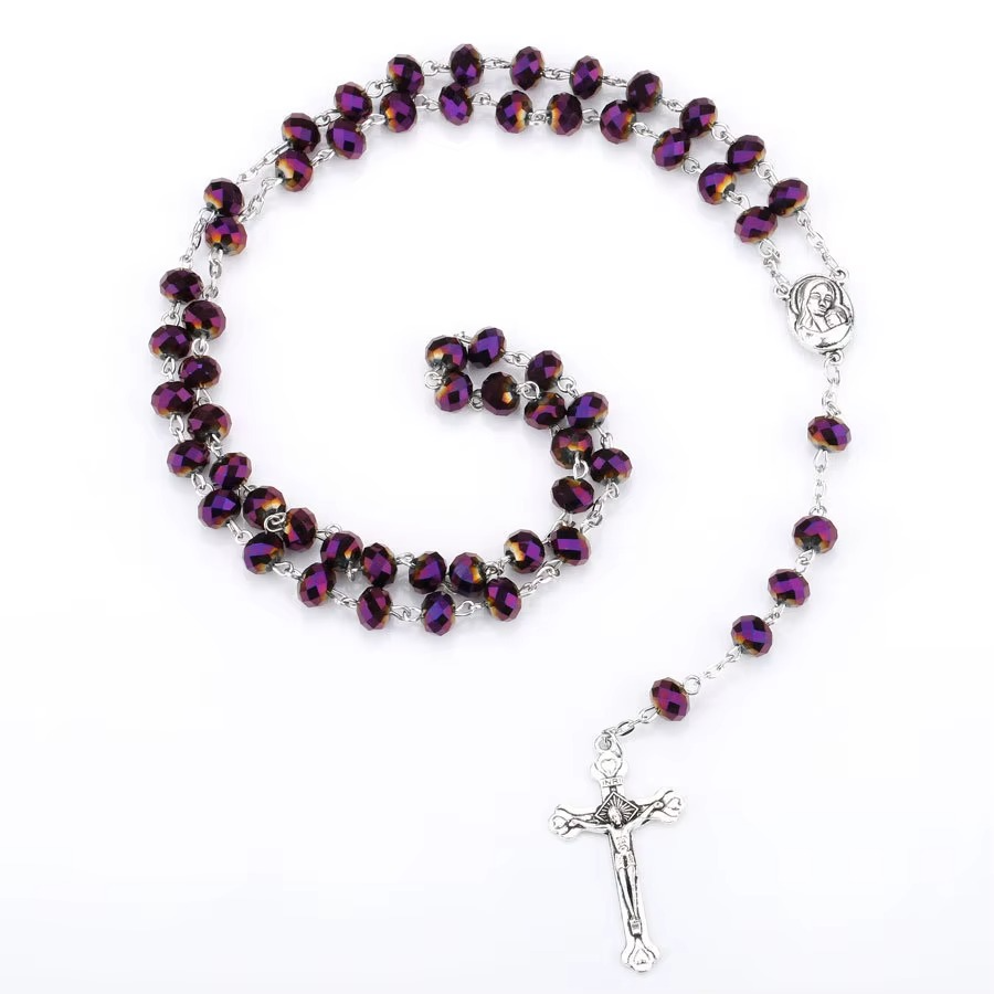 Colar Rosário Sacro Studio na cor Púrpura